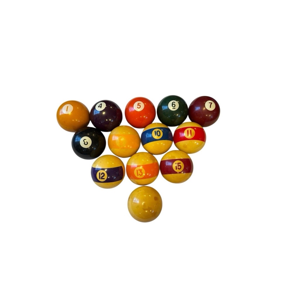 Vtg Set of Aramith Billiard Pool Balls  2‎ 1/4" Made in Belgium Not Full Set 13